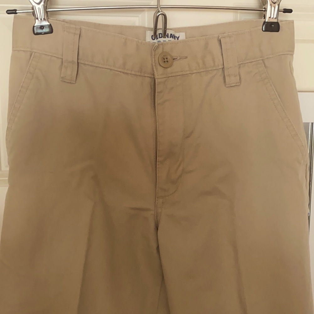 Boys Old Navy size 12 slim all cotton khaki pants